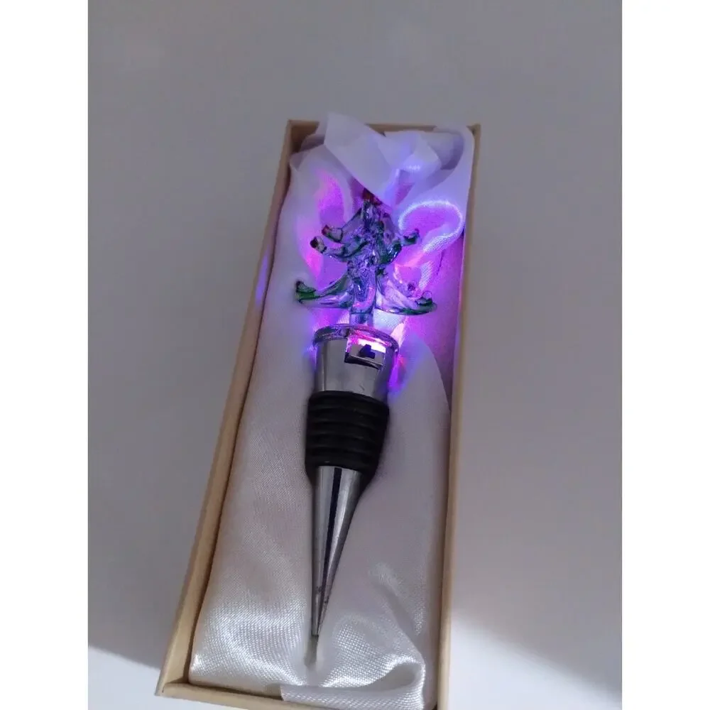 Ashley Nicole Designs Holiday Tree Wine Bottle Stopper Party - Multi Color Light